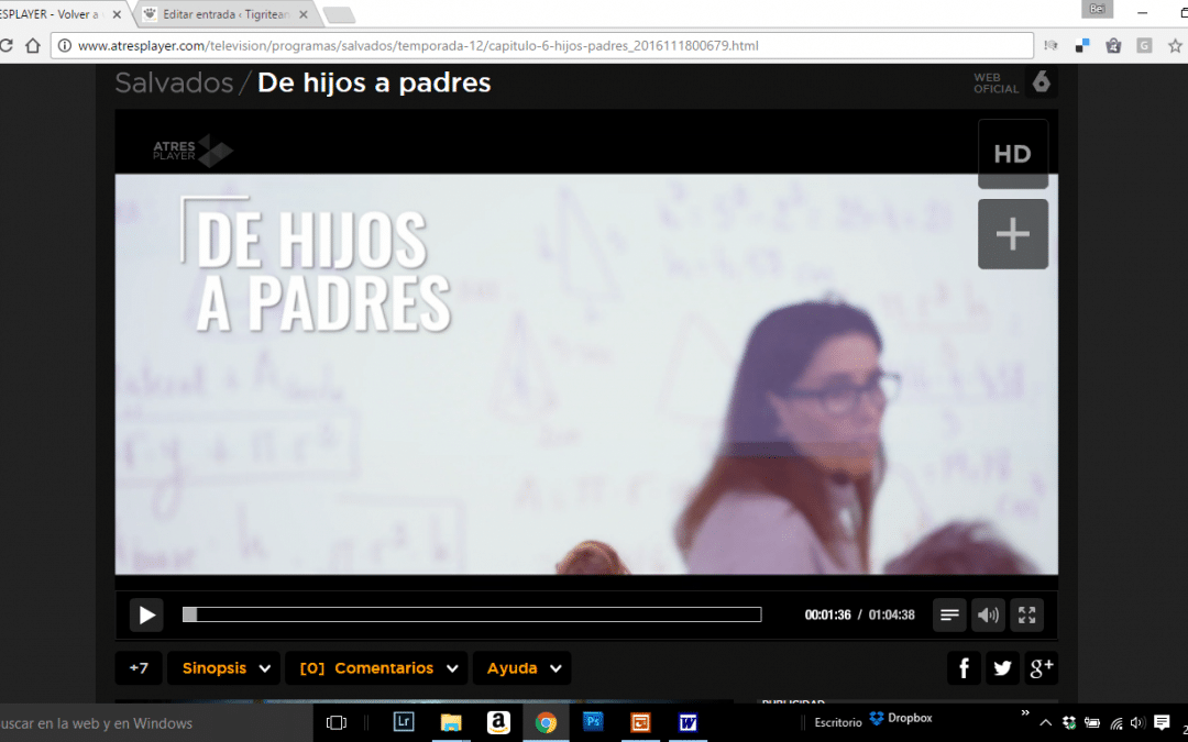 Programa Salvados Educación «De hijos a padres «
