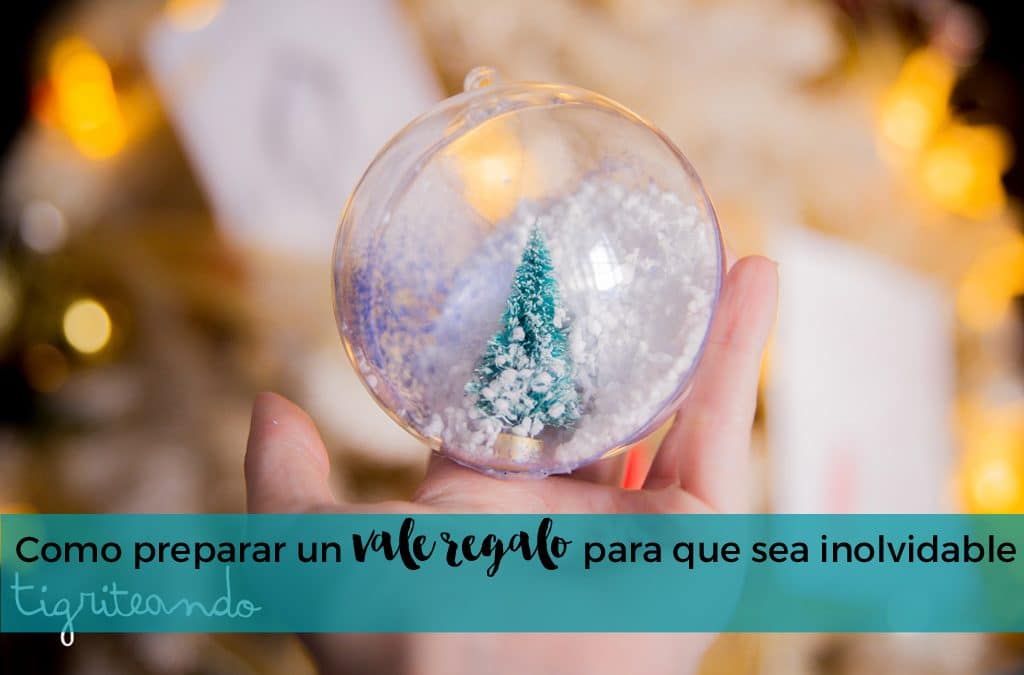 Ideas para regalar un vale de forma original