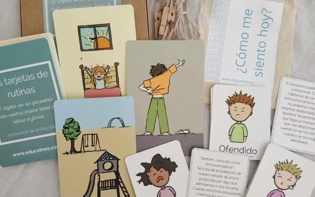 Tarjetas de rutinas y emociones de EducaTnos